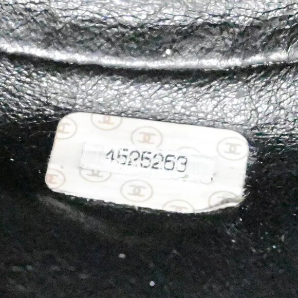 CHANEL CC Logo DUMA Matelasse Chain Backpack Bag Leather Black Vintage 889RK991 main image 7